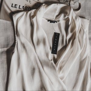 THEORY Crossover Blouse
